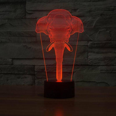 Limited Edition 3D Hologram Elephant LED Lamp